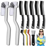 11Pcs Crevice Cleaning Brush Set Hard Bristle Cleaning Supplies Bathroom Cleaner Tool