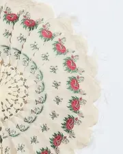 Notebook: French fashion fan haute couture pretty artistic notebook college ruled journal
