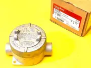 CROUSE HINDS EATON EAJC16 SA CONDULET OUTLET BOX 3-3/16" COVER 1/2" HUBS ( NEW )