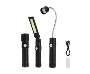 High Bright LED Flashlight COB Work Light Table Lamp with Magnet for Camping Emergency