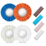 SAM WO 8 Inches Airway Buffing Wheel, Polishing Wheel with Buffing Compound Kit