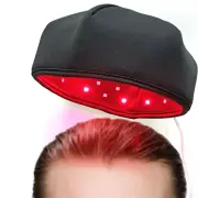 Hat Black Hair Regrowth LED Therapy Hat Red Light Therapy Cap Near Infrared