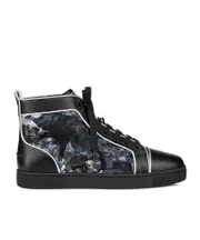 graphic-print leather boots 45,40,41.5,42.5,41,43 Black