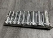 Vintage NOS Duro Indestro Deep 12 Point Metric 1/2” Drive Socket Set FREE SHIP