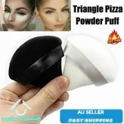 1/2 Pcs Triangle Velvet Powder Puff Pizza Flours Mini Face Makeup sponge AL