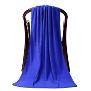 80 x 180cm Large Absorbent Swim Sport Bath Towel Sheet Blue-671553