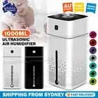 1L Ultrasonic Air Humidifier Mist Aroma Diffuser Oil Purifier LED Light USB OZ
