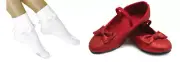 DELUXE WIZARD OF OZ DOROTHY Ruby Slippers Halloween Book week Flats Glitter Sock