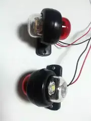 Set of 2x Recovery Side Marker LED Lights Outline fit HGV Lorry Trailer 24V New