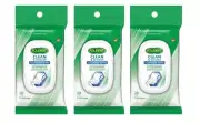 3 X Polident Denture Cleanser Wipes 20 Pack