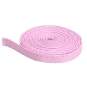 Pink Leather Strap Leather Strip 6mm Wide 5M Long Flat Cord for Clothing Belt