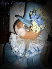 Primitive Bunny doll 26"Henrietta Hare#141 HANDMADE PRINTED PAPER PATTERN