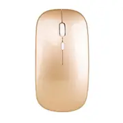 M80 2.4G Ultra-Thin Silent Office Notebook Opto-Electronic Mouse Gold
