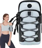 Arm Phone Holder for Running | Phone Pouch Sports Armband - Sports Bag Workout Phone Holder, Waterproof Key Holder, Reflective Running Arm Band for Most Smartphones