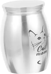 PENIKOKO Pet Urn for Ashes Compact Dog Cinerary Container Easy to Carry Cat Keepsake Casket Alloy Memorial Urn for Pets for Remembrance