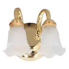 Battery Powered Tulip Table Lamp for Dollhouse - Metal & Plastic Build
