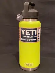 Yeti 36oz Chartreuse Bottle Chug Top New Rare
