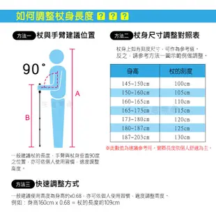 【生活無限】北歐式 折疊健走杖 外鎖式 使用簡單 攜帶方便 《送鞋型腳墊+涼感巾/附提袋》