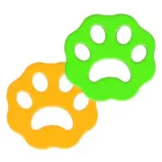 Plum Blossom Lint Catcher 8PCS For Laundry Pet Hair Remover Orange Green