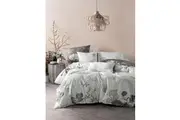 Ari Chalk Quilt Cover Set - Queen