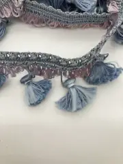 Blue 2" Tassel Fringe Trim [By The Yard]