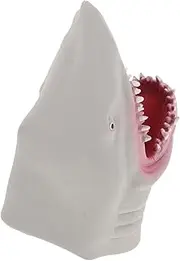 1Pc Shark Hand Puppet Realistic Grey Ocean Storytelling Doll for Interactive Parent Role Play Soft Plastic Glove Puppet for Imaginative Play and Communication Skills