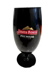 James Boag’s Premium Lager Black Steamed Beer Glass - 17cm NEW 24 IN TOTAL