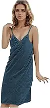 Towel Dress, 30x55 Inch Wearable Bath Towels with Straps, Soft Absorbent Bath Robe, Portable Body Towel Wraps for Women Girls, Body Towel Wraps for Women, Bath Towels