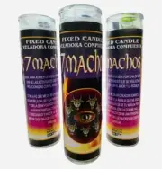 7 Machos Veladora Para la Buena Suerte, 7 Males Candle for Good Luck