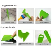 Plastic Putty Scraper with Paint Brush Comb and Stir Rod For Walls Paint Removal