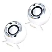 2 Pcs Mini Speaker Office Small Computer Usb-powered Speakers Multi-purpose