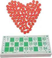 GARVALON Mini Bingo Number Chess Pieces Fine Workmanship Bingo Game Set for Parties Educational Toys
