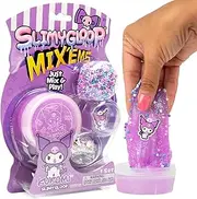Kuromi SLIMYGLOOP Mix’EMS Slime, Pink Glitter Slime, Collectible Charm, Fun Slime Add-Ins, Hello Kitty Slime, Party Favors for Kids 8-12, Girls Toys Age 6-8, Slime for Kids, Sanrio Stuff
