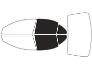 Rvinyl Window Tint Kit Fits Mitsubishi Lancer 2008-2017 (Sedan)