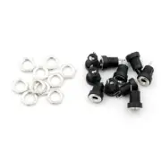 10Pcs DC Power Jack Socket Female Panel Mount Connector 3.5 mm x 1.35mm &UU