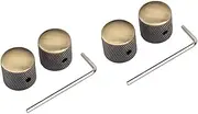 OFFSCH 2sets Pedal Coupler for Guitar Pedals Bass Guitar Knobs Volume Tone Control Metal Plated 2pcs*2