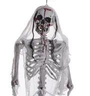 NNEOBA Halloween Movable Skeleton Realistic Haunted Decor