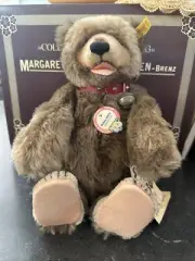 STEIFF 15" BROWN MOHAIR "TEDDY BABY" BEAR #0175/29, c. 1984 with TAGS