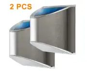 Security Solar Wall Lights-Outdoor Solar Fence Post and Step Lights