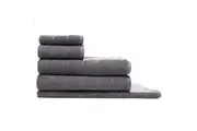 5pc Sheraton Luxury Maison Subway Towel Pack Set Home 100% Cotton Slate
