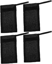 HONITANO 4Pcs Soap Mesh Bags Exfoliating Bar Soap Pouches for Bathing Easy Foaming Soap Pouches with Drawstring for Shower and Face Washing