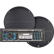 Dual CP6460W Car Audio Player 200W AM/FM/CD Receiver and Pair of 6.5 Speakers