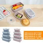 4Pcs Silicone Collapsible Meal Prep Container Food Storage Container Food faVLT