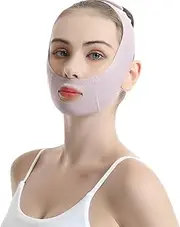 V Face Masks, Reusable V-Line Mask, Face Slimming Belt for Double Chin and Saggy Face Skin, Purple