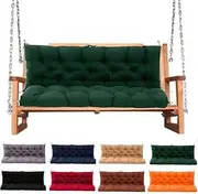 Hoemastot Swing Cushion Replacement Outdoor Porch Swing Cushions Waterproof Swing Cushions 2-3 Seater Replacement Washable, for Outdoor Patio Porch (Dark Green, 59X39IN)