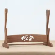 Wenge Katana Samurai Sword Holder Stand Wakizashi Bracket Display Rack L-2 Tier