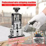 Hand Crank Wire Stripper Iron Stripping Machine Cable Tool Scrap Recycle 1-25mm