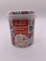 Pillsbury Funfetti Peppermint Vanilla Whipped Frosting Elf On Shelf Theme 12 Oz