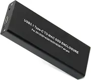 xinyee USB3.1 Type-C to Mac SSD Enclosure Aluminum Alloy Hard Disk Case Compatible with 2013/2014/2015/2016/2017 MacBook Air/Pro/Retina