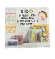 Ello reusable food storage bags 14 bags, reusable produce bags